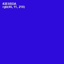 #2E0BDA - Dark Blue Color Image