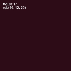 #2E0C17 - Tamarind Color Image