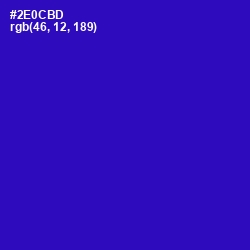 #2E0CBD - Persian Blue Color Image