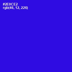 #2E0CE2 - Dark Blue Color Image