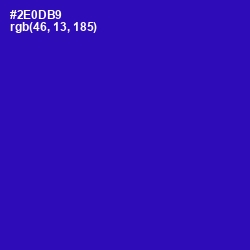 #2E0DB9 - Blue Gem Color Image