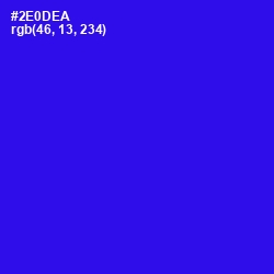 #2E0DEA - Blue Color Image