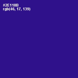 #2E118B - Blue Gem Color Image