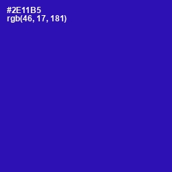 #2E11B5 - Blue Gem Color Image