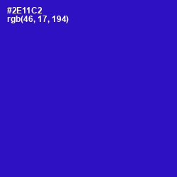 #2E11C2 - Dark Blue Color Image