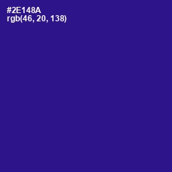 #2E148A - Blue Gem Color Image