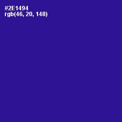 #2E1494 - Blue Gem Color Image