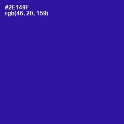 #2E149F - Blue Gem Color Image