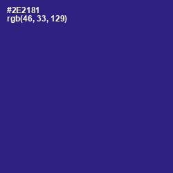 #2E2181 - Jacksons Purple Color Image