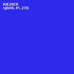 #2E29EB - Blue Color Image