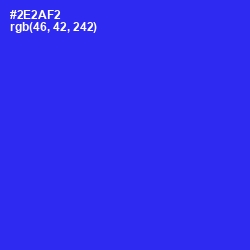 #2E2AF2 - Blue Color Image