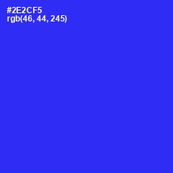 #2E2CF5 - Blue Color Image