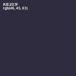 #2E2D3F - Ebony Clay Color Image