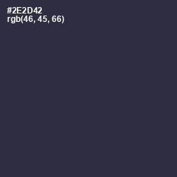 #2E2D42 - Tuna Color Image