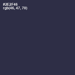 #2E2F46 - Tuna Color Image