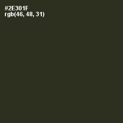 #2E301F - Green Kelp Color Image