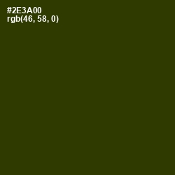 #2E3A00 - Turtle Green Color Image