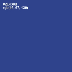 #2E438B - Chambray Color Image