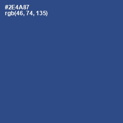 #2E4A87 - Chambray Color Image