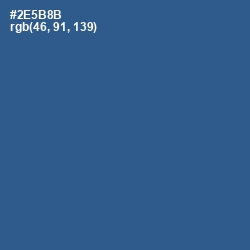 #2E5B8B - Chambray Color Image