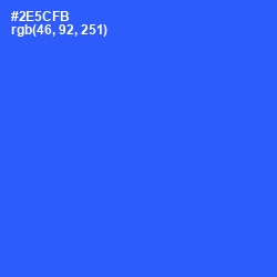 #2E5CFB - Blue Ribbon Color Image