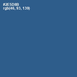 #2E5D8B - Chambray Color Image