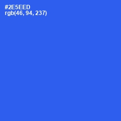 #2E5EED - Mariner Color Image