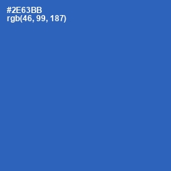 #2E63BB - Astral Color Image