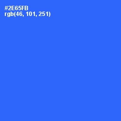 #2E65FB - Blue Ribbon Color Image