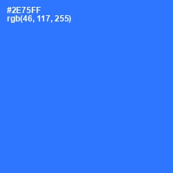 #2E75FF - Azure Radiance Color Image