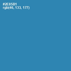 #2E85B1 - Boston Blue Color Image