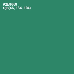 #2E8668 - Eucalyptus Color Image