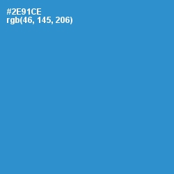 #2E91CE - Curious Blue Color Image