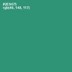 #2E9475 - Eucalyptus Color Image