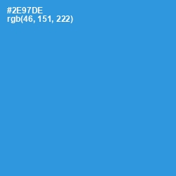#2E97DE - Curious Blue Color Image