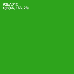 #2EA31C - Forest Green Color Image