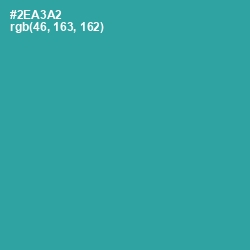 #2EA3A2 - Pelorous Color Image