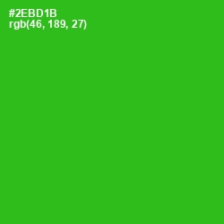 #2EBD1B - Forest Green Color Image