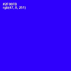 #2F00FB - Blue Color Image