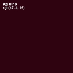 #2F0410 - Aubergine Color Image