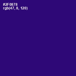 #2F0878 - Deep Blue Color Image