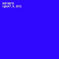 #2F08FD - Blue Color Image