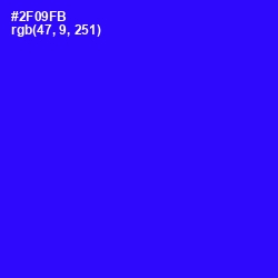 #2F09FB - Blue Color Image