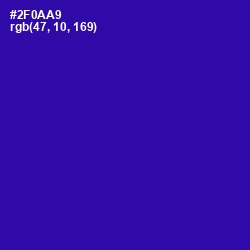 #2F0AA9 - Blue Gem Color Image