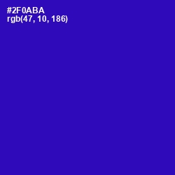 #2F0ABA - Blue Gem Color Image
