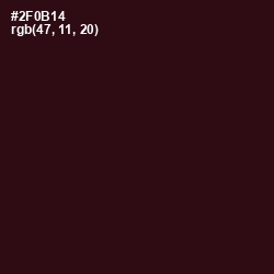 #2F0B14 - Tamarind Color Image