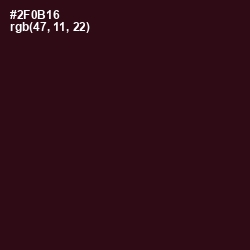 #2F0B16 - Tamarind Color Image
