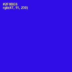 #2F0BE6 - Blue Color Image