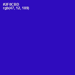 #2F0CBD - Persian Blue Color Image