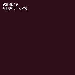 #2F0D19 - Tamarind Color Image